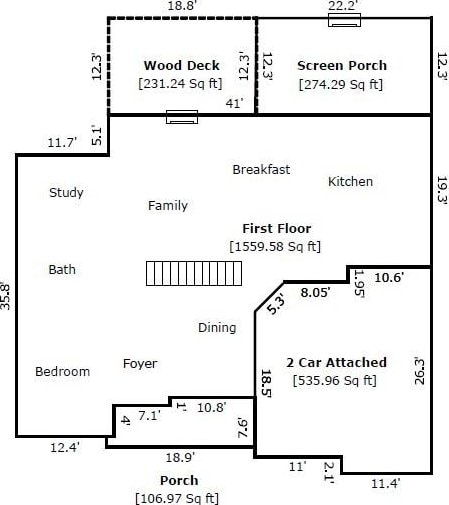 4 Bluff Ct, Cartersville, GA 30120 - view of room layout