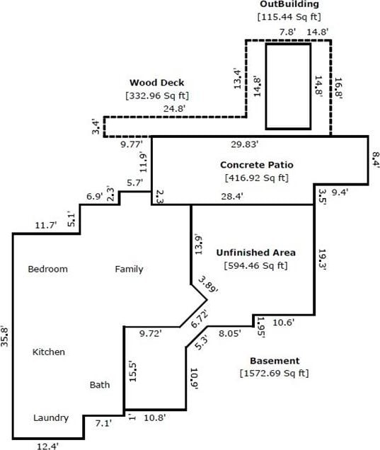 4 Bluff Ct, Cartersville, GA 30120 - view of property floor plan