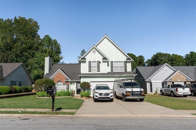 view of front of house featuring a front yard