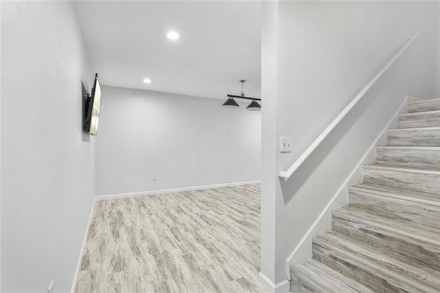 interior space featuring wood-type flooring