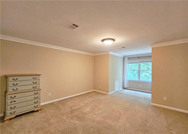 215 Settindown Ct, Roswell, GA 30075 - empty room featuring crown molding and light carpet