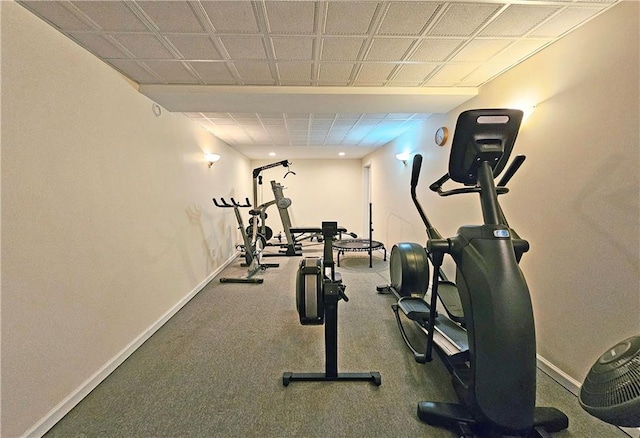 215 Settindown Ct, Roswell, GA 30075 - exercise area with baseboards