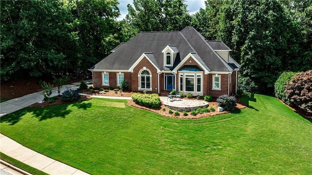 215 Settindown Ct, Roswell, GA 30075 - view of front of home featuring brick siding and a front yard