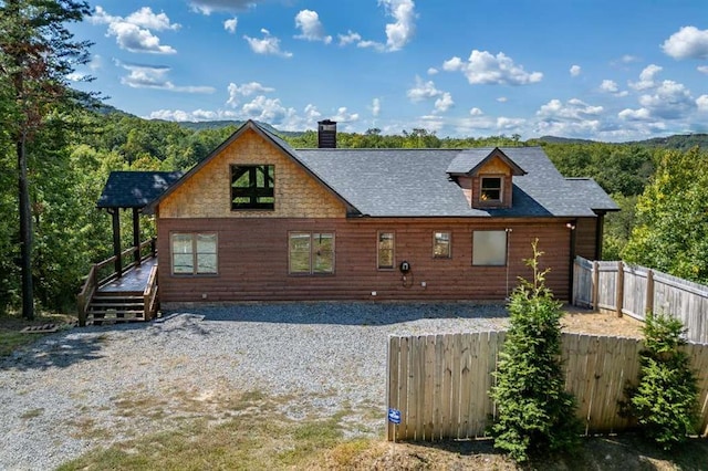 view of rear view of house