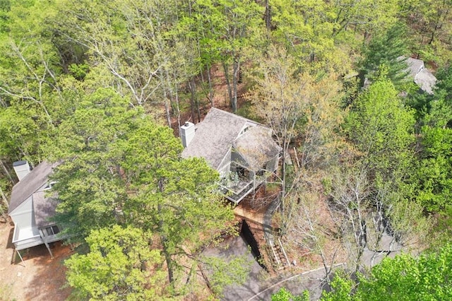 125 Wolfscratch Dr, Big Canoe, GA 30143 - view of subject property with a heavily wooded area