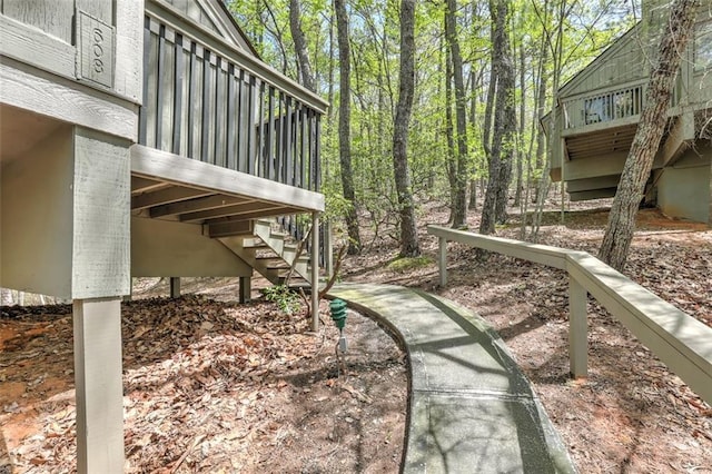125 Wolfscratch Dr, Big Canoe, GA 30143 - view of yard with stairs