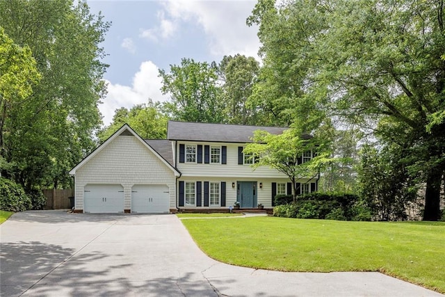 3707 Dunwoody Club Dr, Atlanta, GA 30350 - colonial-style house featuring driveway and an attached garage