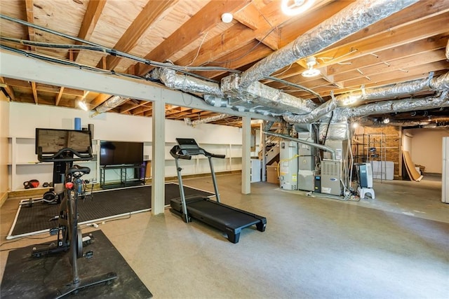 3707 Dunwoody Club Dr, Atlanta, GA 30350 - exercise area featuring heating unit