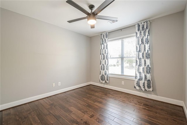 875 Soaring Cir, Marietta, GA 30062 - spare room with a ceiling fan and dark wood-style flooring
