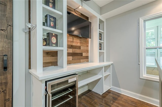 875 Soaring Cir, Marietta, GA 30062 - unfurnished office featuring beverage cooler and dark wood finished floors