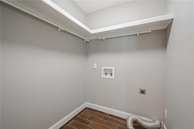 875 Soaring Cir, Marietta, GA 30062 - washroom with hookup for an electric dryer, washer hookup, and wood finish floors