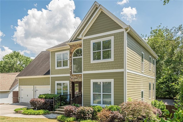 875 Soaring Cir, Marietta, GA 30062 - view of front of house with a garage and concrete driveway