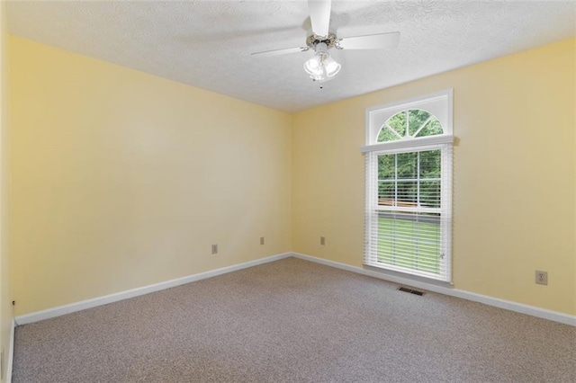 48 Saddle Field Cir NW, Cartersville, GA 30121 - unfurnished room featuring carpet floors, baseboards, a ceiling fan, and a textured ceiling