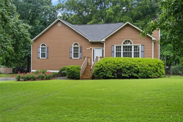 48 Saddle Field Cir NW, Cartersville, GA 30121 - ranch-style house with a front lawn and a chimney