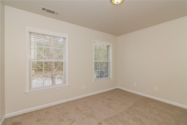 view of carpeted empty room