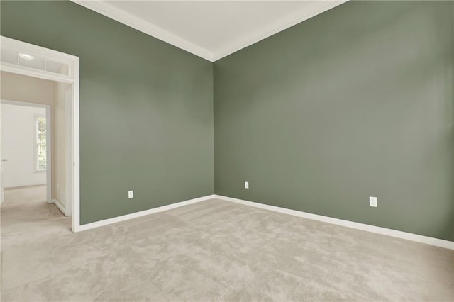 4963 Kingsbridge Ct, Powder Springs, GA 30127 - empty room with crown molding, light colored carpet, and baseboards