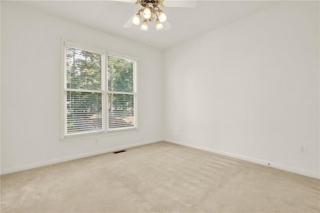 4963 Kingsbridge Ct, Powder Springs, GA 30127 - unfurnished room with light carpet, a ceiling fan, and baseboards