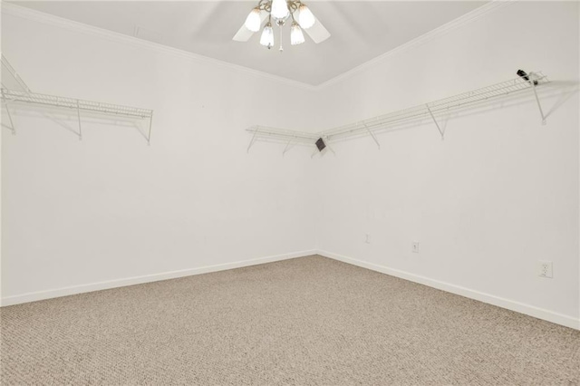 4963 Kingsbridge Ct, Powder Springs, GA 30127 - walk in closet with carpet and a ceiling fan