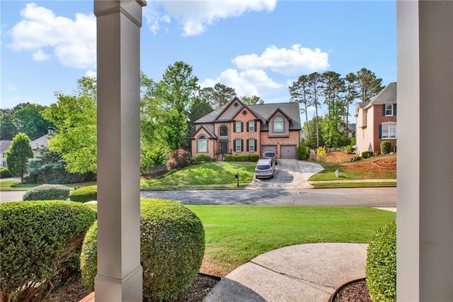 4963 Kingsbridge Ct, Powder Springs, GA 30127 - view of grassy yard featuring driveway