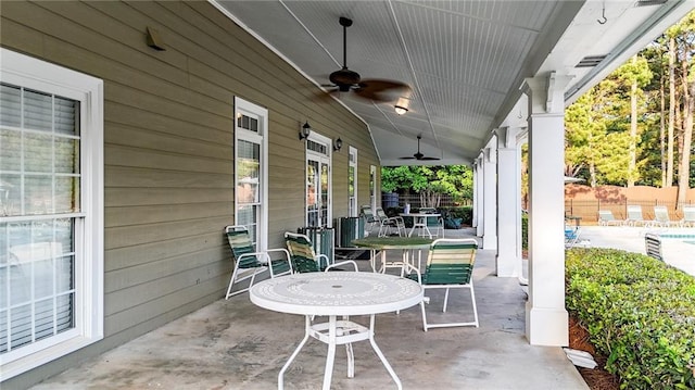 4963 Kingsbridge Ct, Powder Springs, GA 30127 - view of patio with ceiling fan