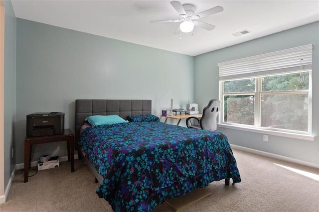 211 Parc Dr, Canton, GA 30114 - carpeted bedroom with baseboards and a ceiling fan