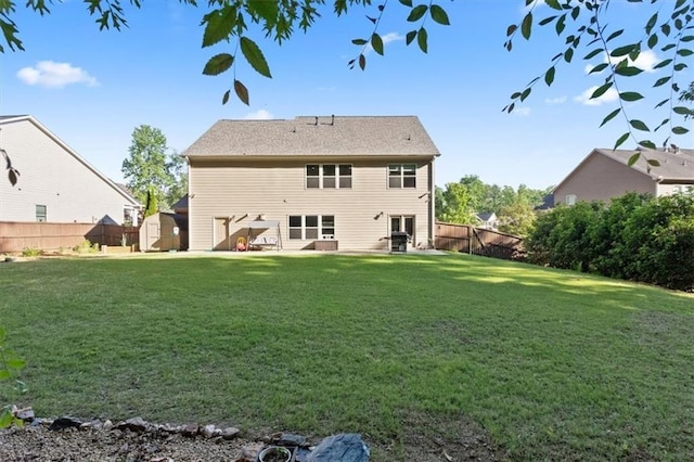 211 Parc Dr, Canton, GA 30114 - rear view of property featuring a patio