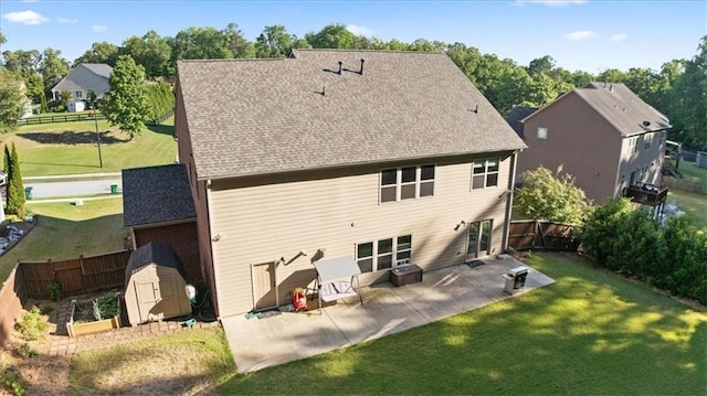 211 Parc Dr, Canton, GA 30114 - back of house with a patio area and a shingled roof