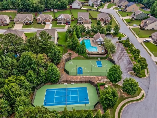211 Parc Dr, Canton, GA 30114 - aerial view of residential area featuring a pool