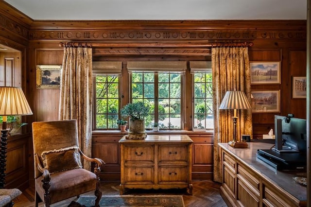 675 W Paces Ferry Rd NW Unit 11, Atlanta, GA 30327 - living area with wood walls