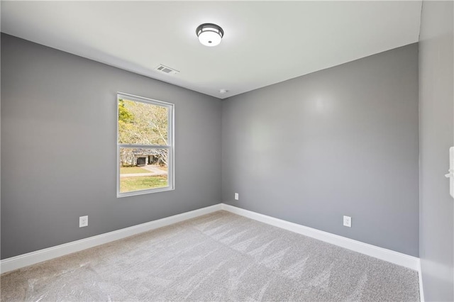 view of carpeted empty room