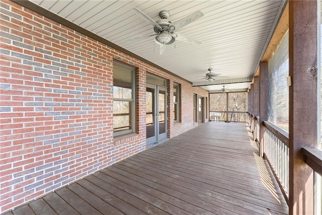 4777 Destitute Way, Gainesville, GA 30506 - wooden terrace featuring ceiling fan