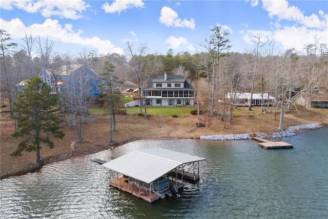 4777 Destitute Way, Gainesville, GA 30506 - dock area featuring a water view