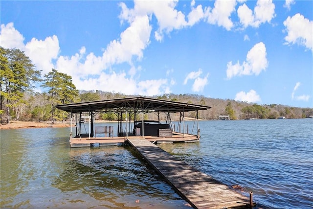 4777 Destitute Way, Gainesville, GA 30506 - dock area featuring boat lift and a water view