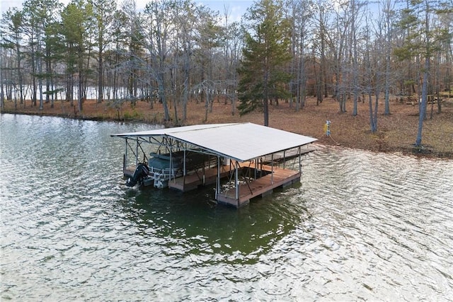 4777 Destitute Way, Gainesville, GA 30506 - dock area featuring boat lift and a water view