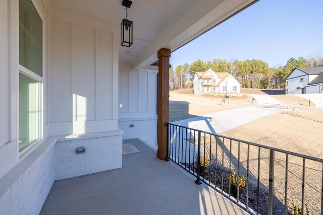 exterior space with a porch