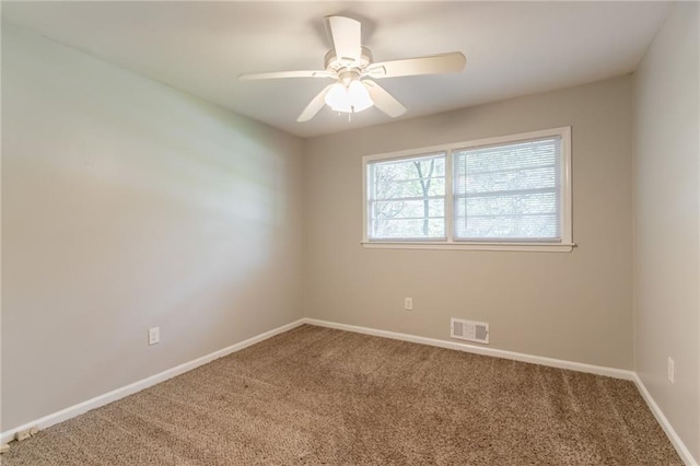 4078 Bouldercrest Rd, Ellenwood, GA 30294 - carpeted spare room with baseboards and ceiling fan