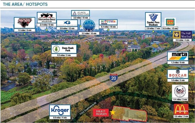1152 Greenwich St SW, Atlanta, GA 30310 - birds eye view of property