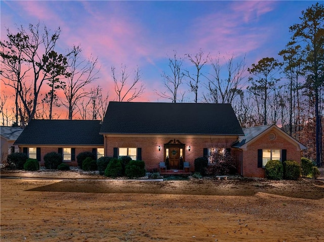 view of front of property with brick siding