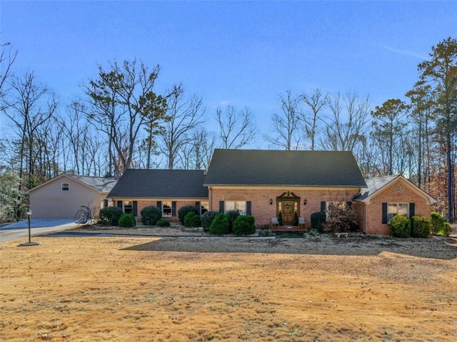 view of front of property with brick siding