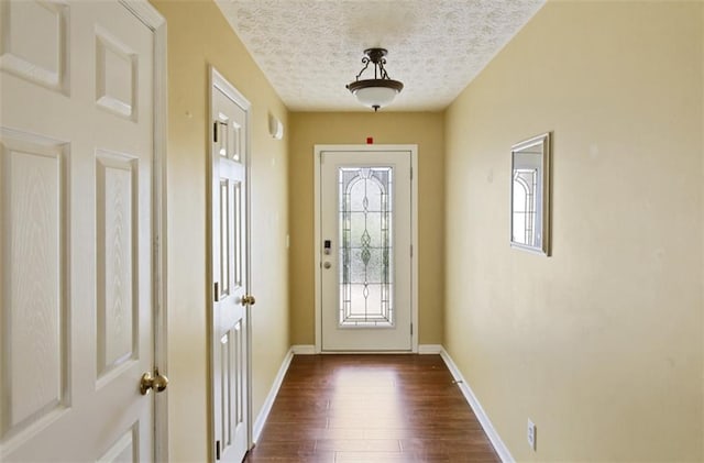 3971 Canebrake Ln, Douglasville, GA 30134 - entryway featuring plenty of natural light, dark wood-style floors, a textured ceiling, and baseboards