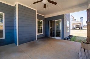 6547 River Station Dr, Lula, GA 30554 - view of patio / terrace featuring ceiling fan