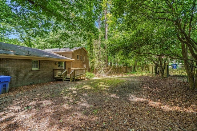 2544 Peyton Woods Trl SW, Atlanta, GA 30311 - view of yard with fence and a deck