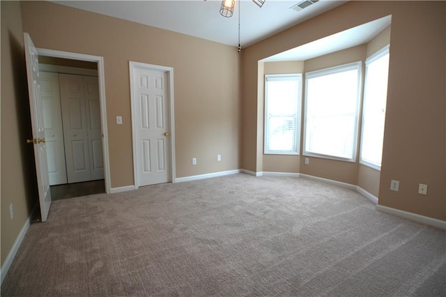 empty room with carpet floors