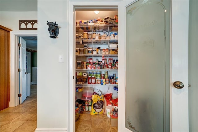 view of pantry