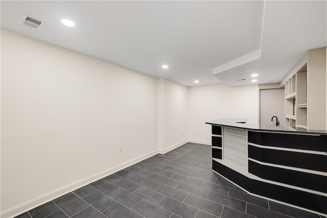 510 Northland Ridge Ct, Sandy Springs, GA 30342 - bar area with recessed lighting and dark tile patterned flooring