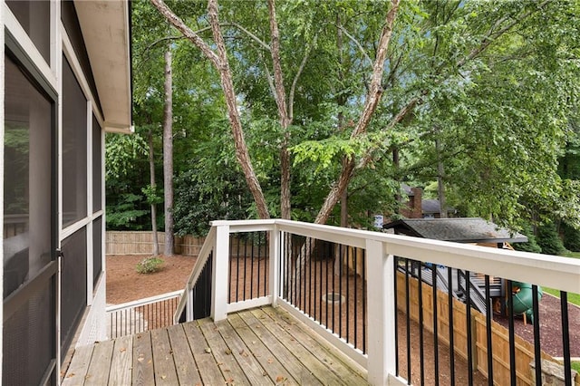 510 Northland Ridge Ct, Sandy Springs, GA 30342 - wooden terrace with view of scattered trees