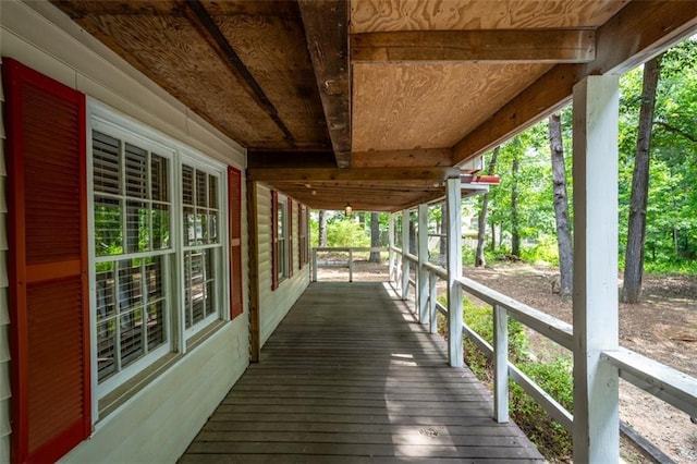 view of wooden terrace