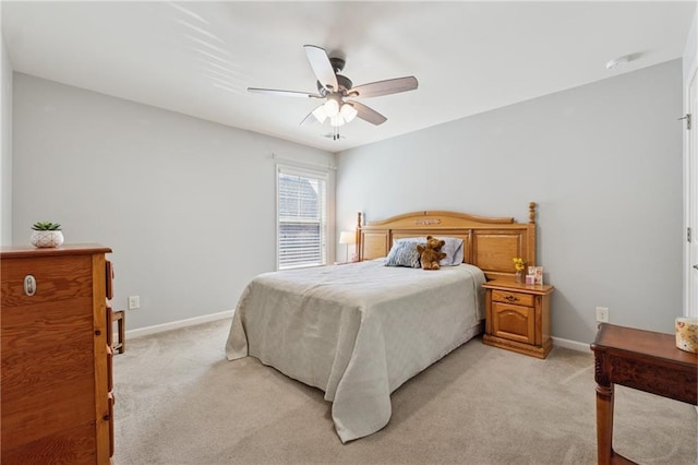 4650 Brighton View Trl, Cumming, GA 30040 - bedroom featuring ceiling fan, light colored carpet, and baseboards