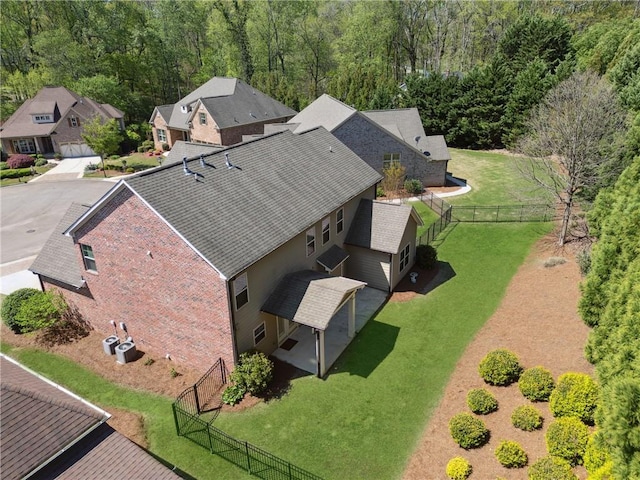 4650 Brighton View Trl, Cumming, GA 30040 - aerial view featuring a wooded view