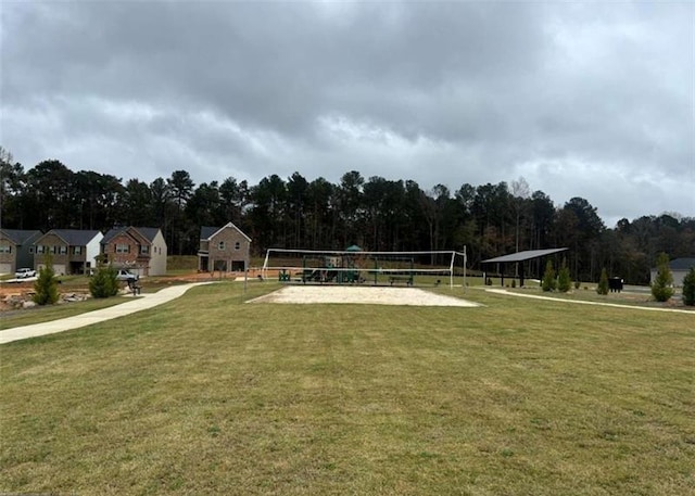5320 Tolar Rd, South Fulton, GA 30213 - view of home's community featuring a yard and volleyball court